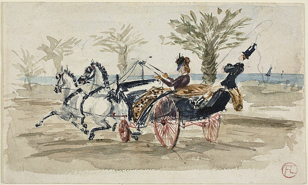 The Promenade des Anglais in Nice by Henri de Toulouse Lautrec