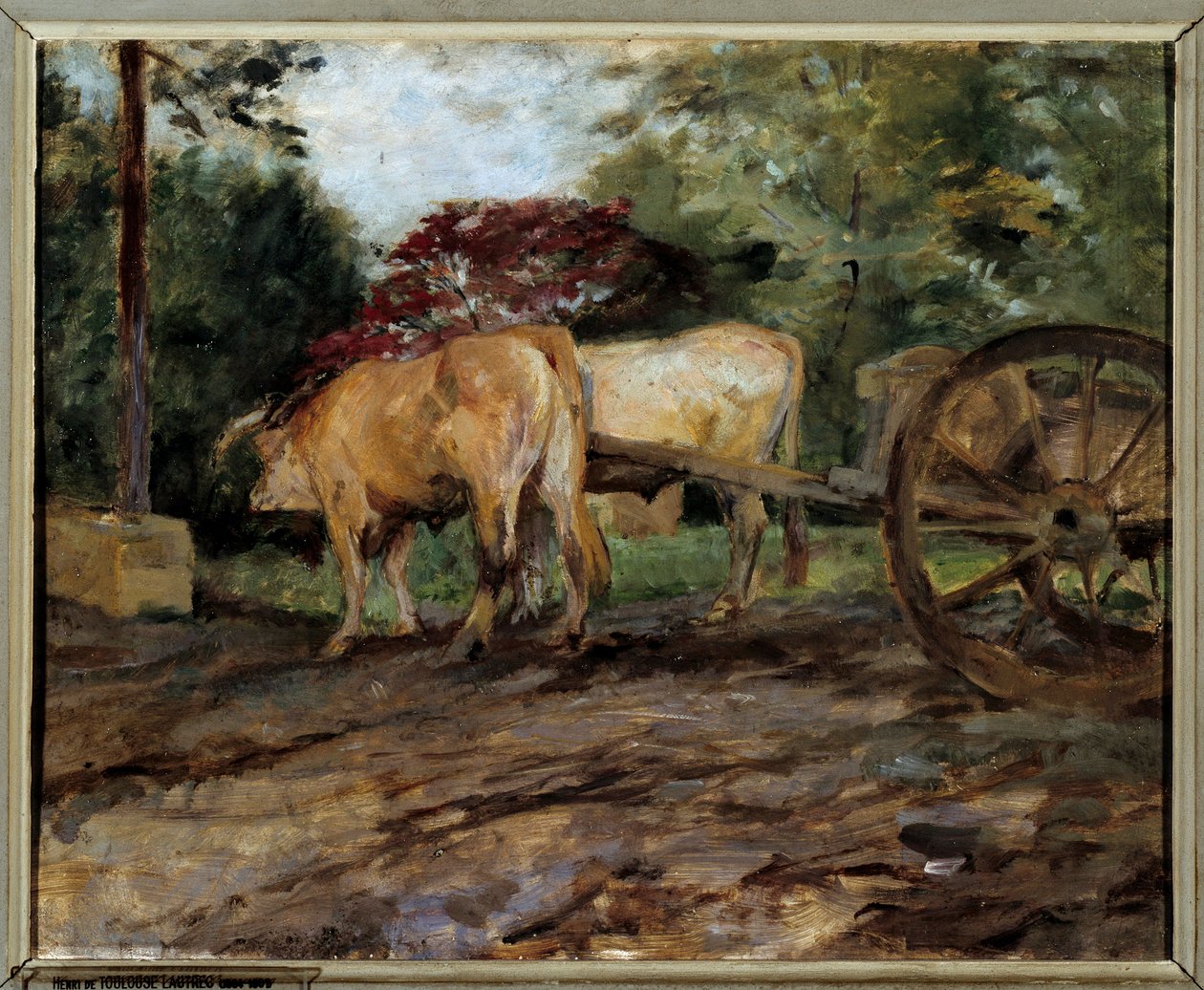 The oxen under the yoke by Henri de Toulouse Lautrec