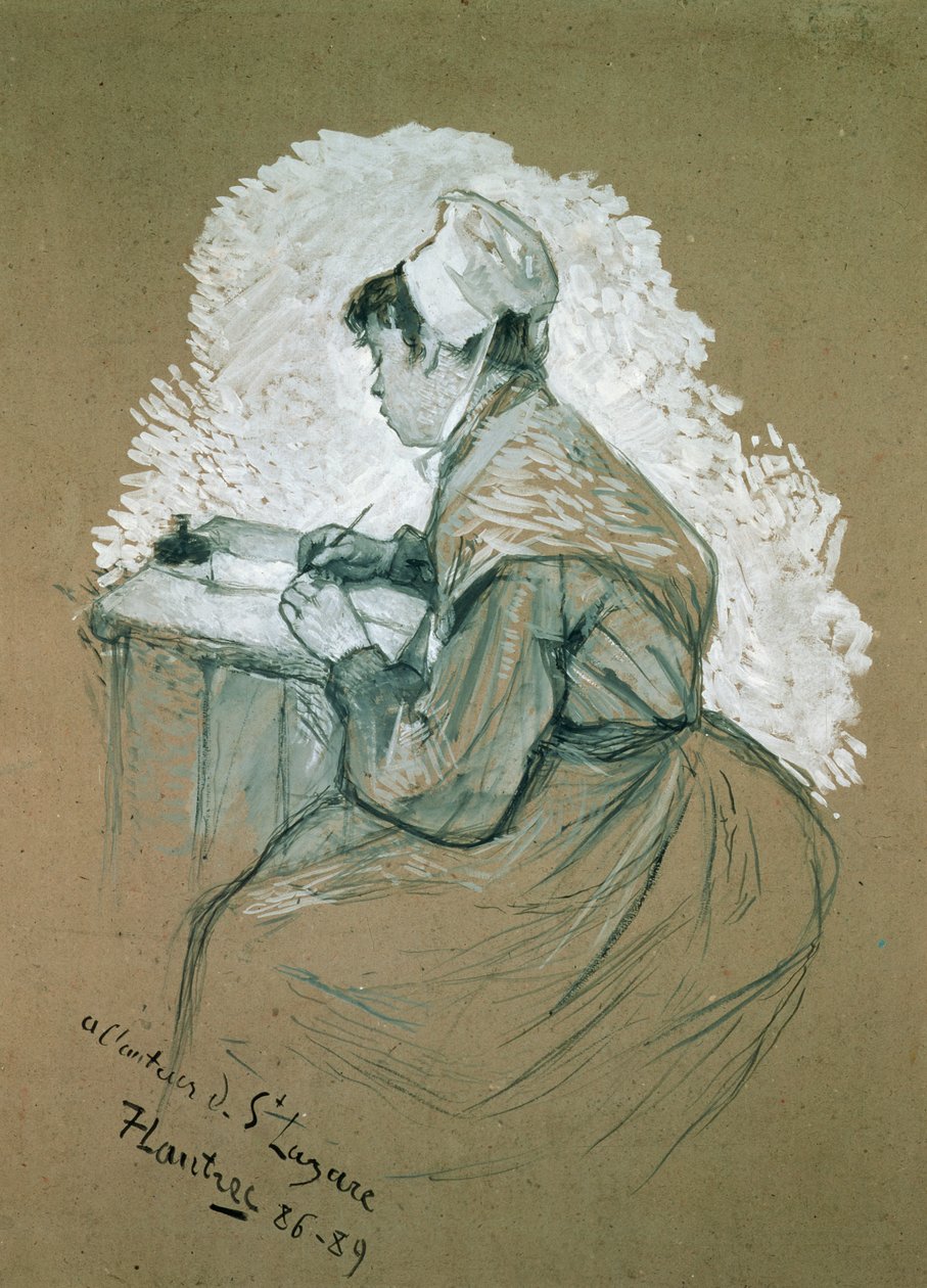 To the author of St. Lazare, 1886-89, possible study for a drawing published in 