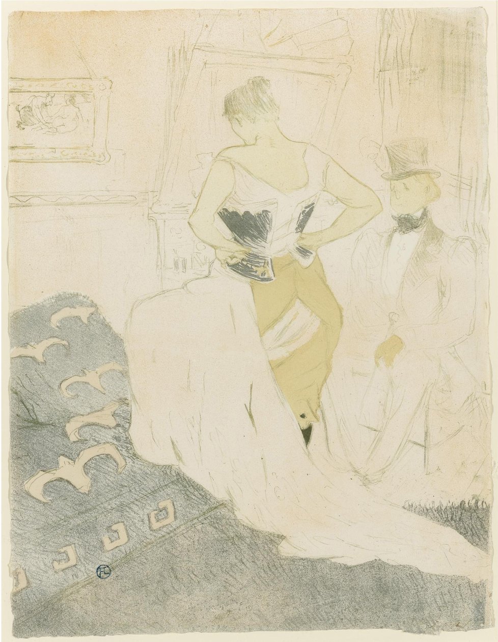Woman Adjusting Her Corset, 1896 by Henri de Toulouse Lautrec