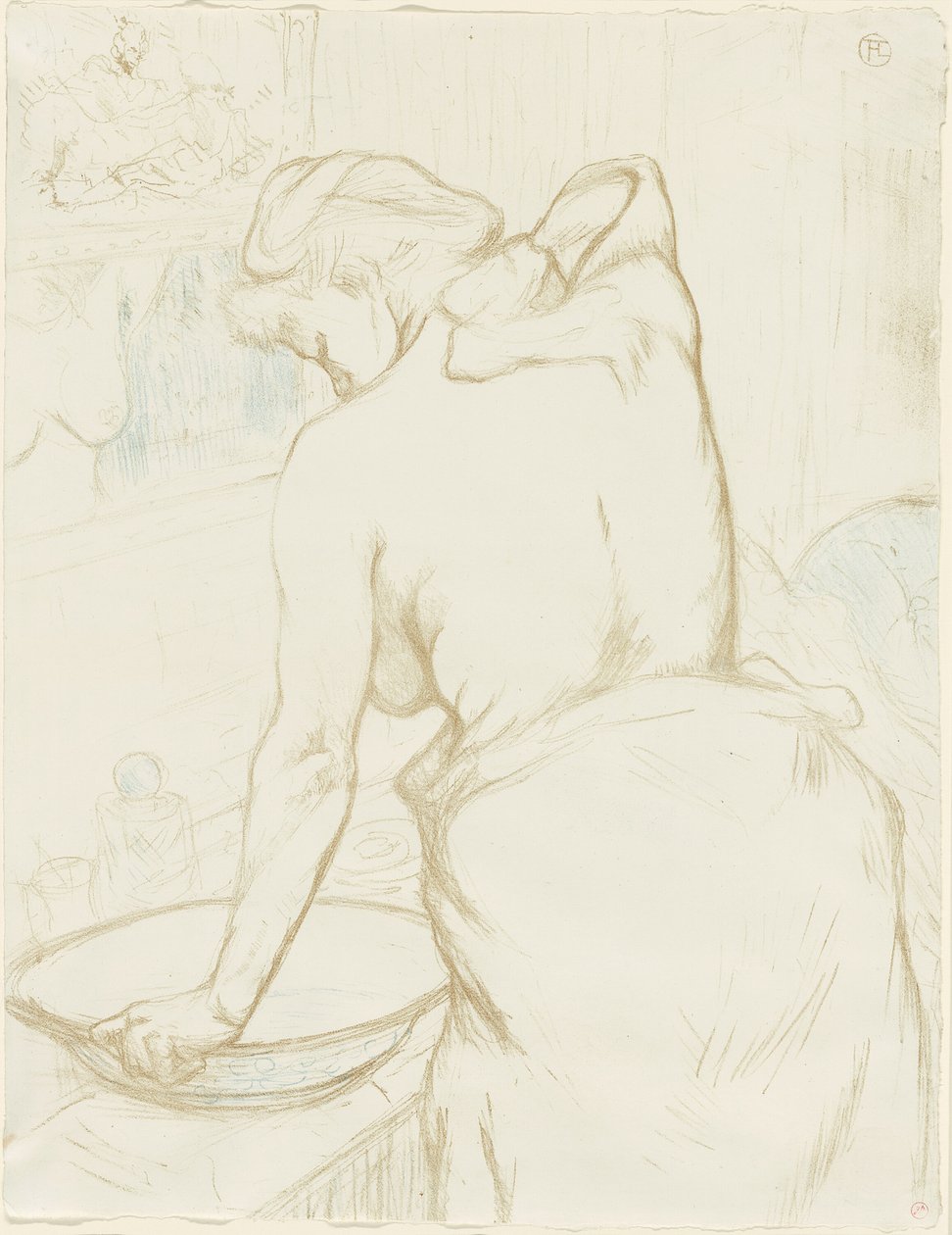 Woman Washing—The Toilet, plate five from Elles by Henri de Toulouse Lautrec