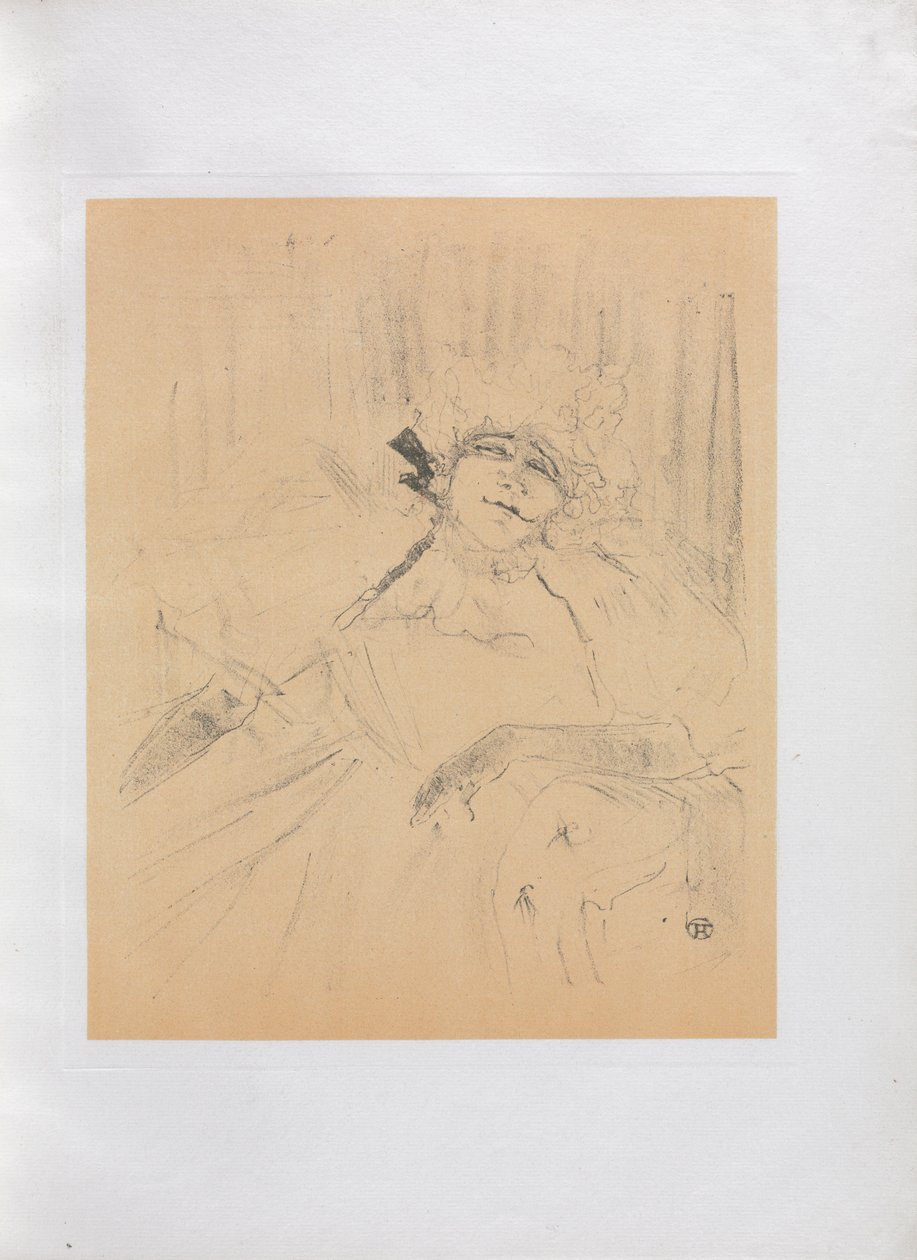 Yvette Guilbert-English Series: Chanson ancienne by Henri de Toulouse Lautrec