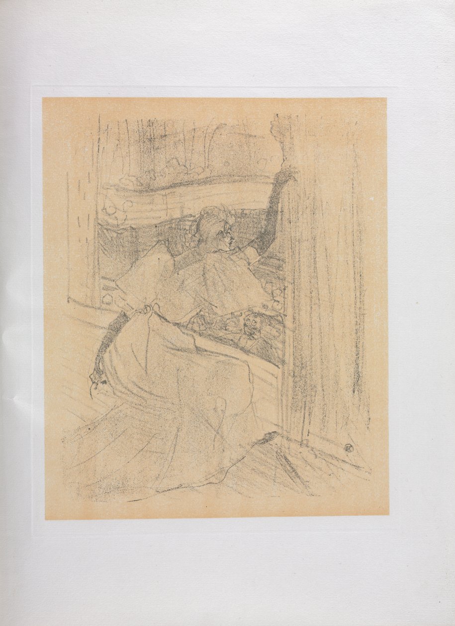 Yvette Guilbert-English Series: Greeting the Public by Henri de Toulouse Lautrec