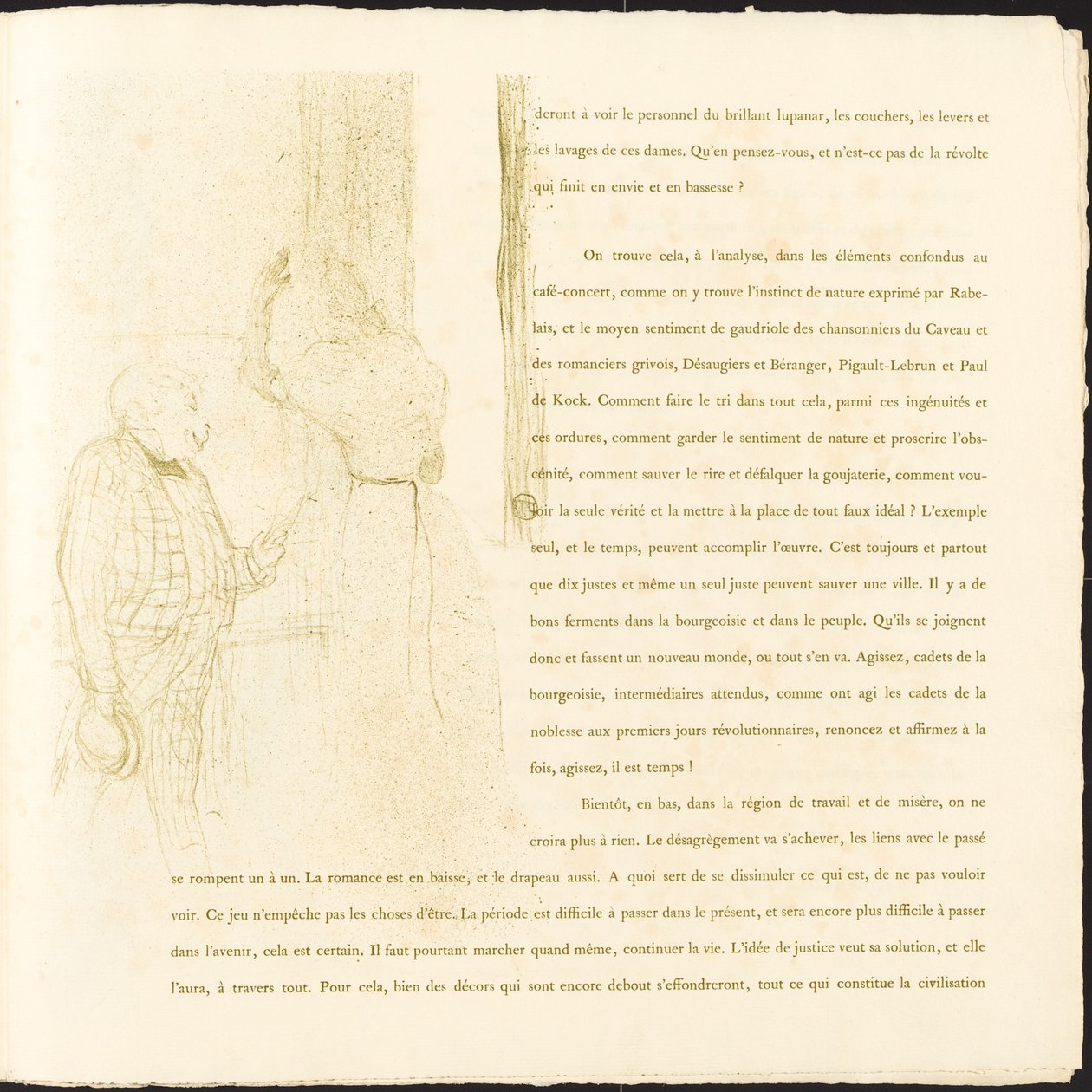 Yvette Guilbert by Henri de Toulouse Lautrec