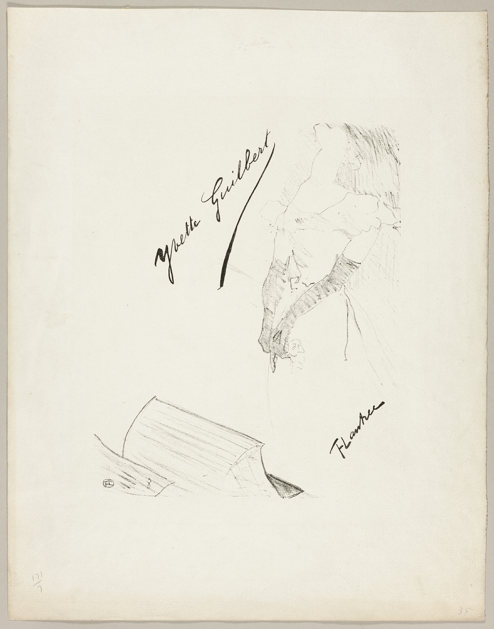 Yvette Guilbert by Henri de Toulouse Lautrec