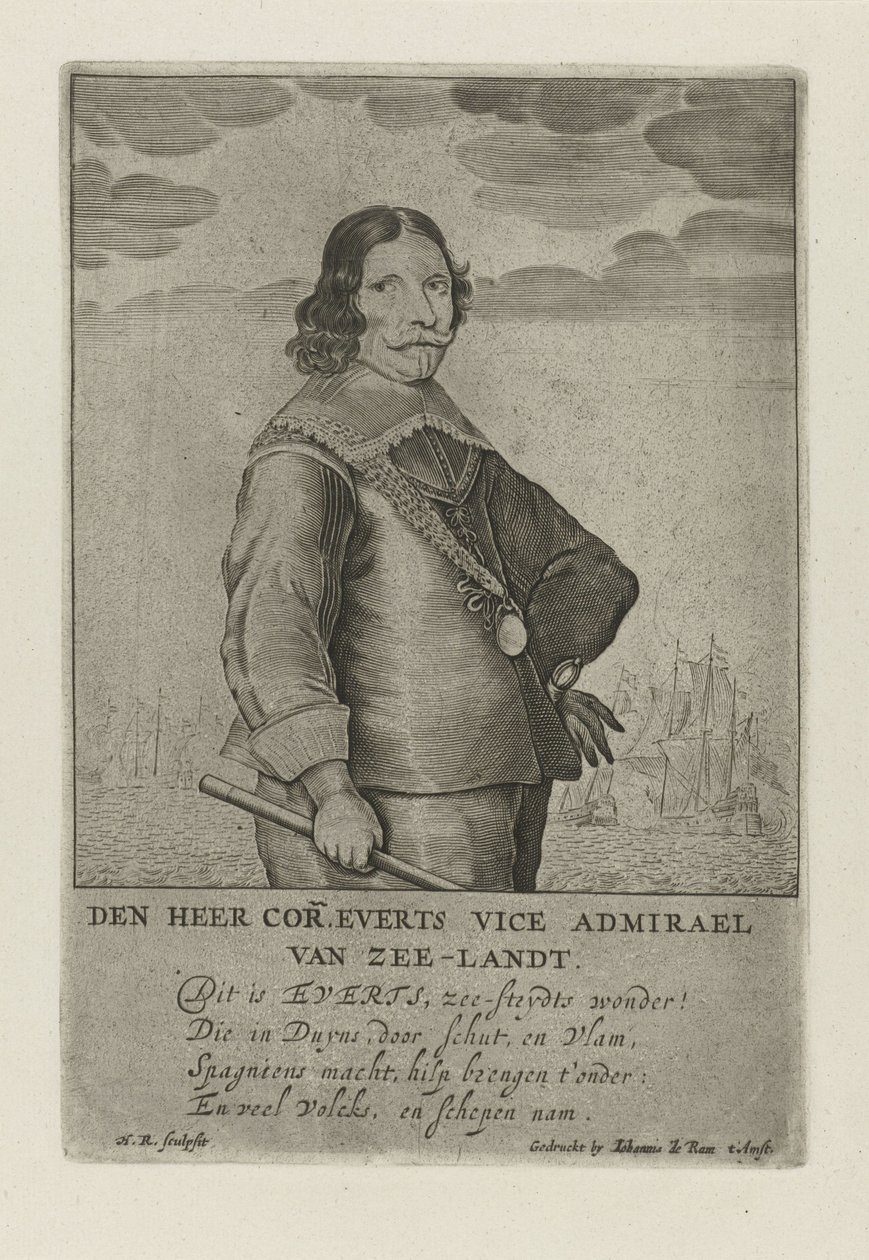 Portrait of Cornelis Evertsen by Henrick Rochuszn van Dagen