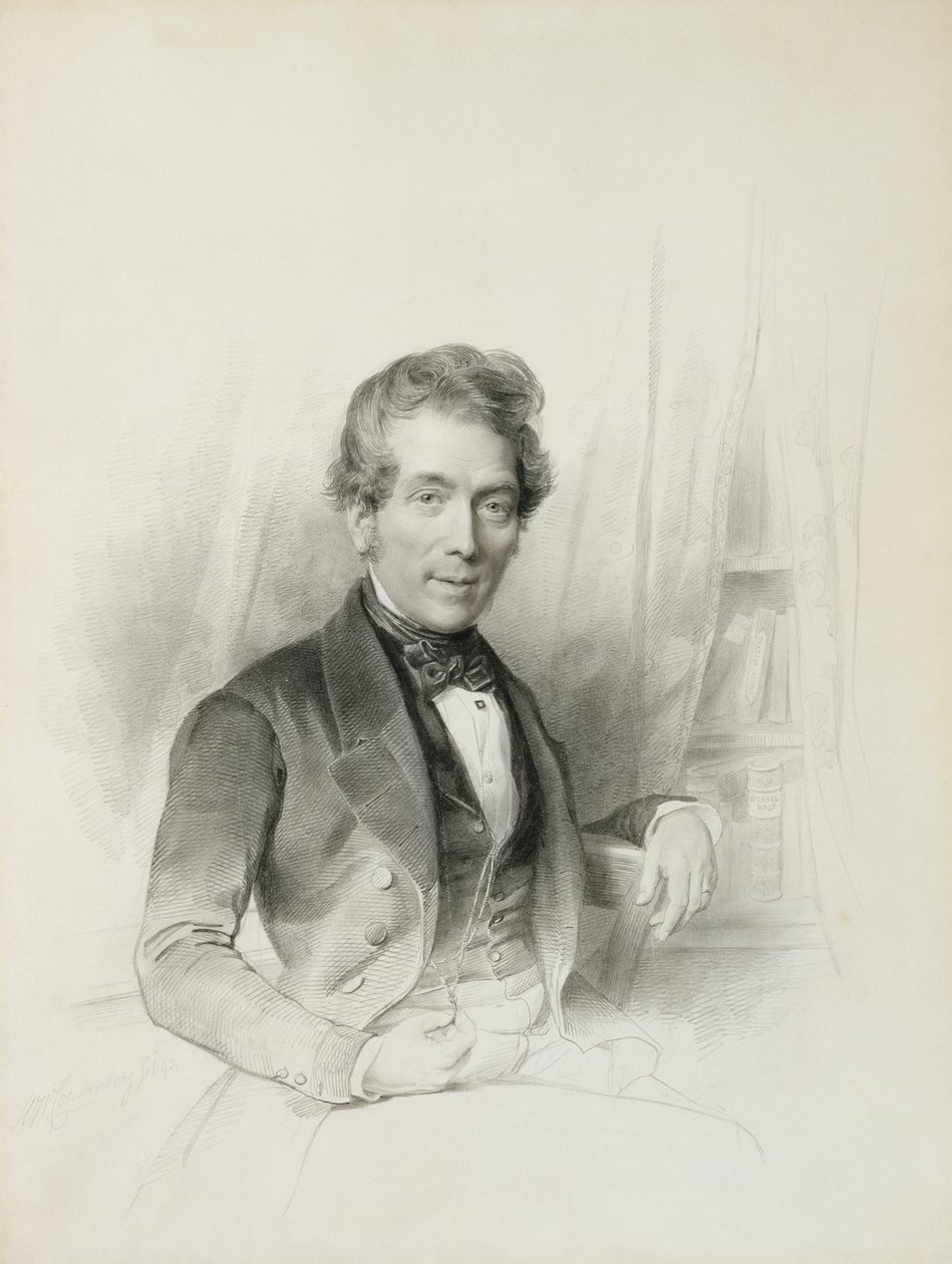Portrait of Louis Johannes Herckenrath, Consul of Texas by Henricus Wilhelmus Couwenberg