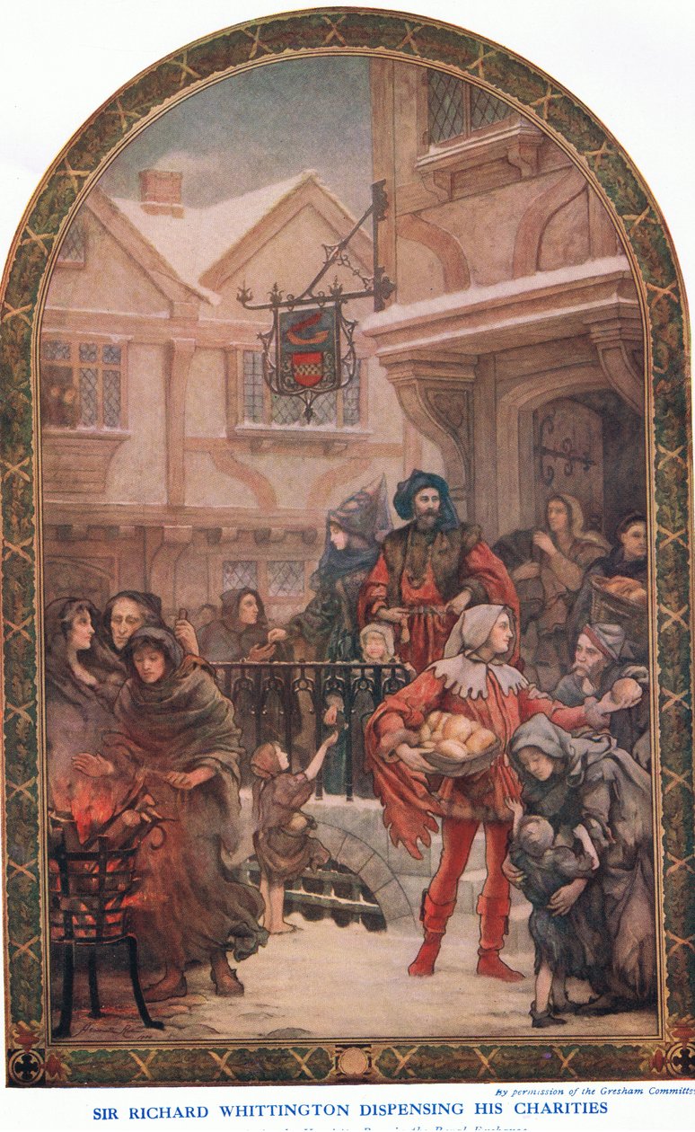 Sir Richard Whittington dispensing his charities by Henrietta Rae