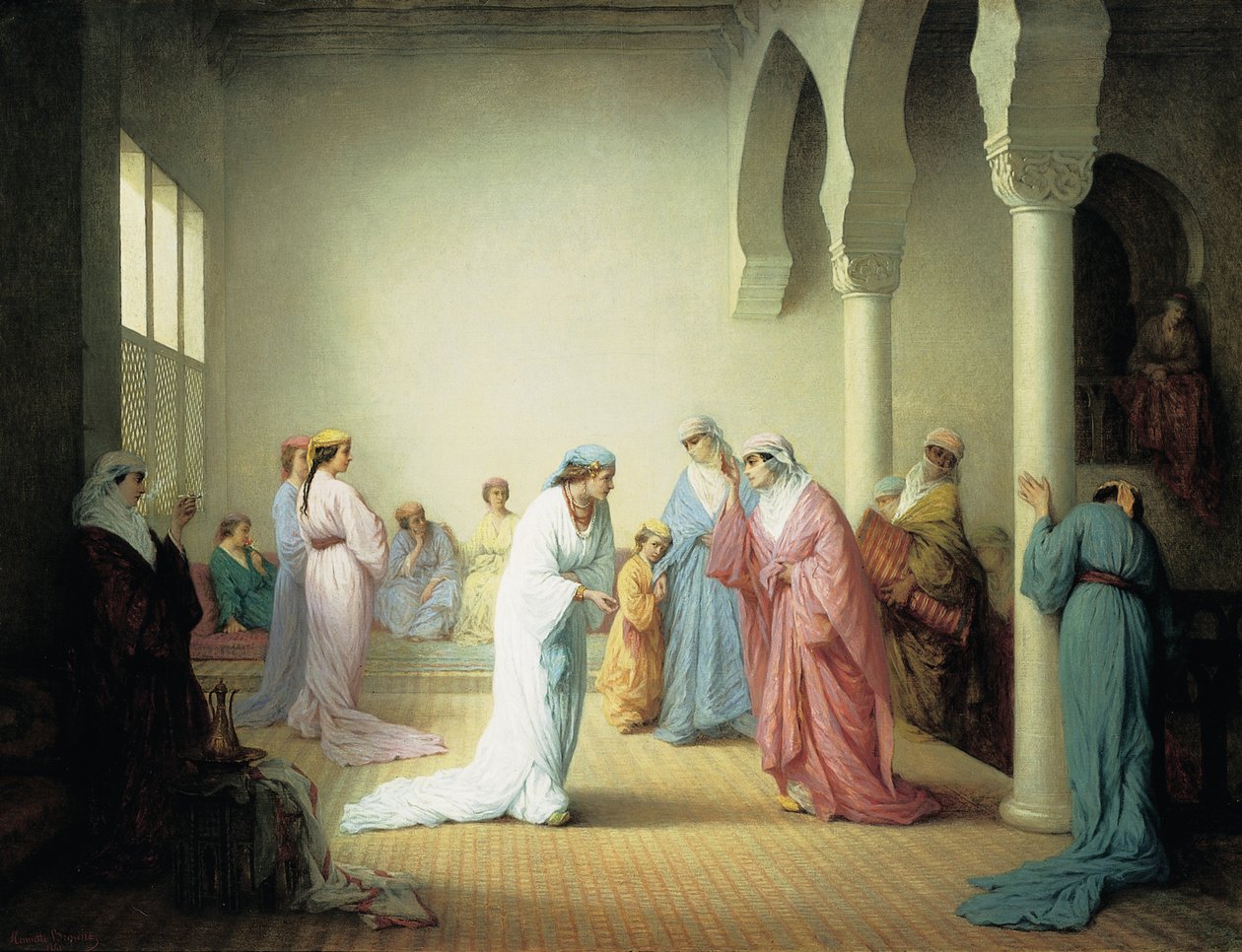 The Arrival into the Harem at Constantinople by Henriette Browne