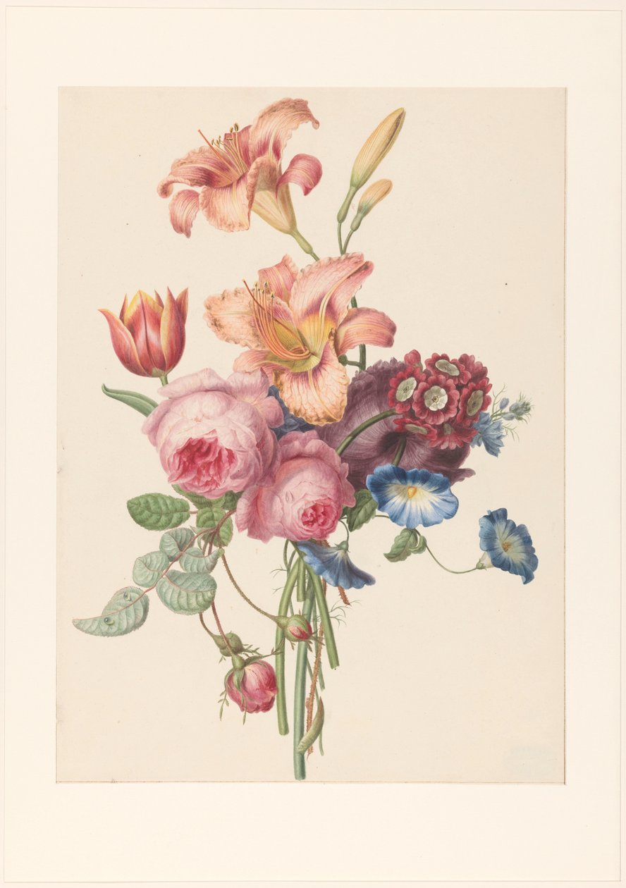 A Bouquet by Henriëtte Geertruida Knip