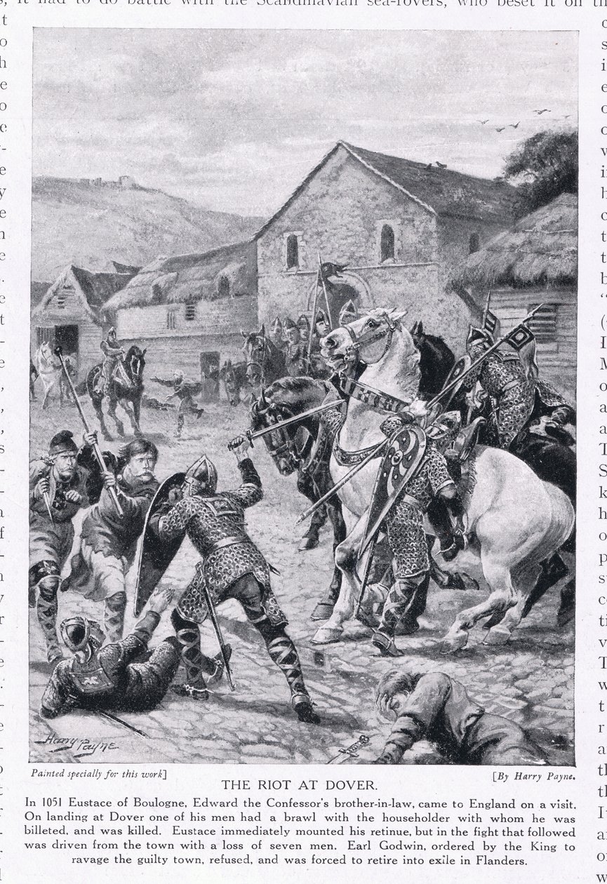 The Riot at Dover AD1051, 1920