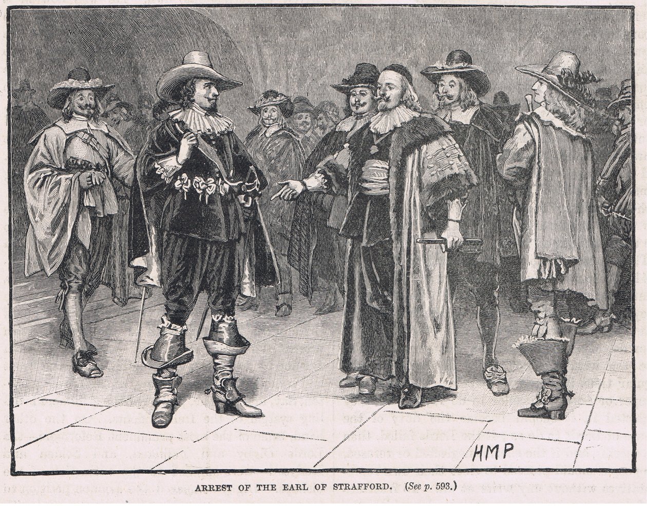 Arrest of the Earl of Strafford 1640 by Henry Marriott Paget