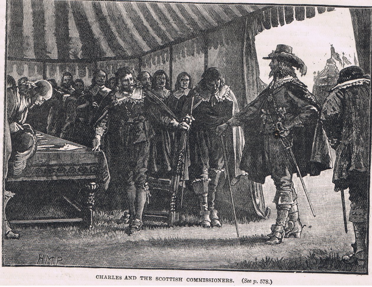 Charles and the Scottish Commissioners 1639 by Henry Marriott Paget