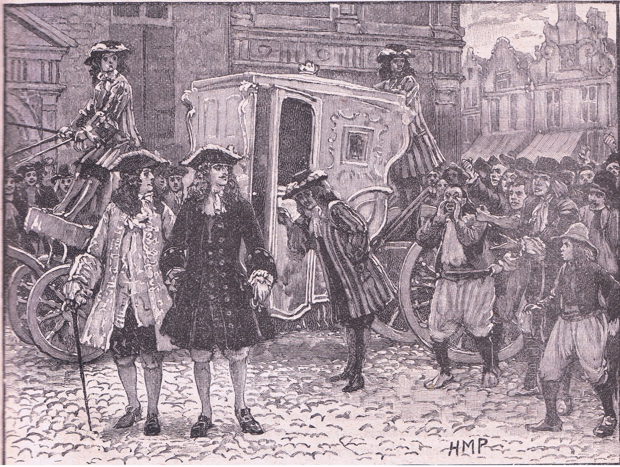 The English Plenipotentiaries insulted in the streets of Utrecht AD 1712 by Henry Marriott Paget