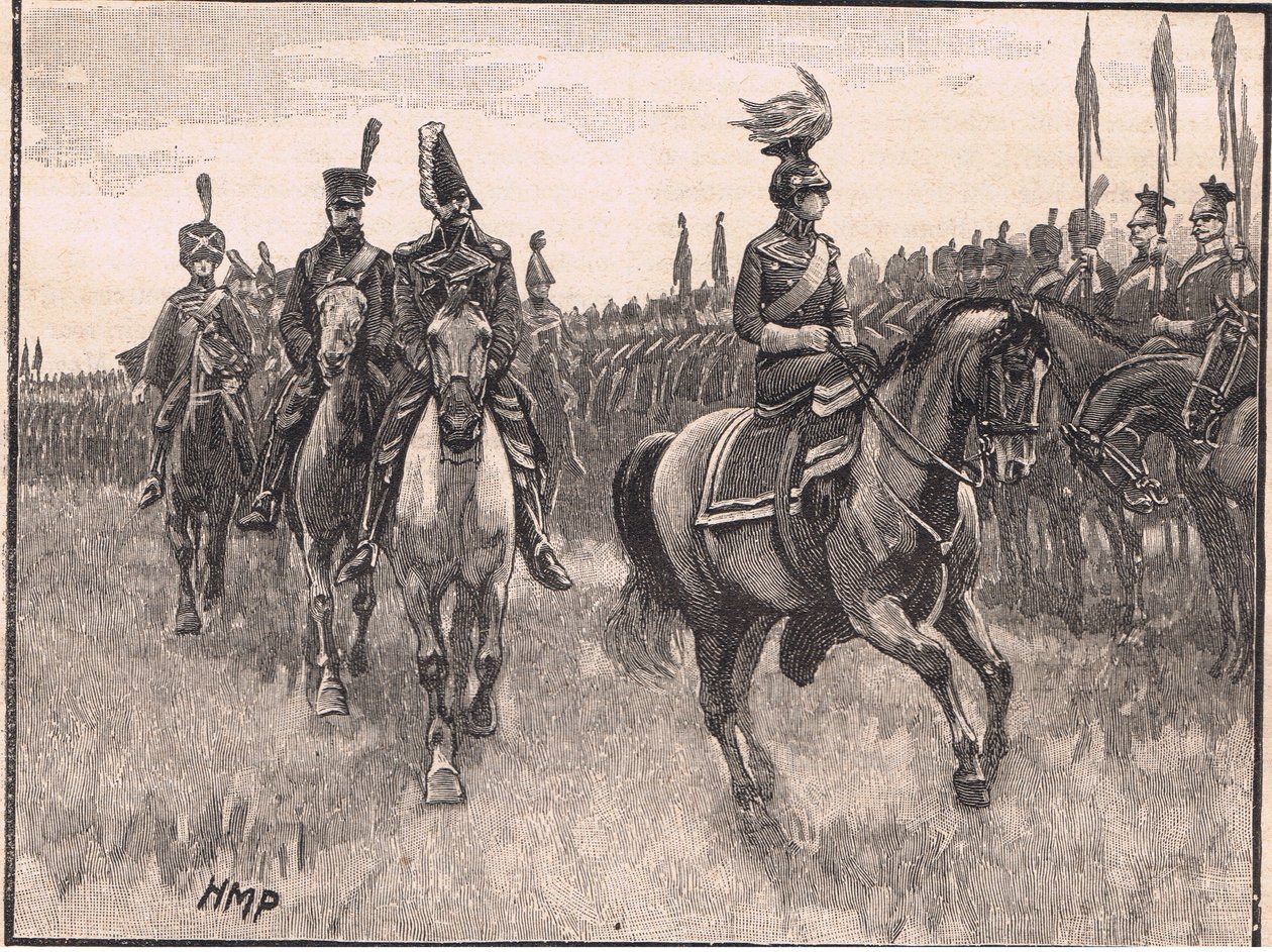The Queen of Prussia reviewing the army AD1806 by Henry Marriott Paget