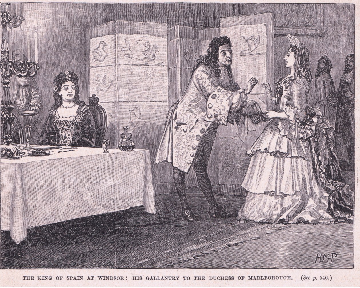 The King of Spain at Windsor: His Gallantry to the Duchess of Marlborough AD 1704 by Henry Marriott Paget