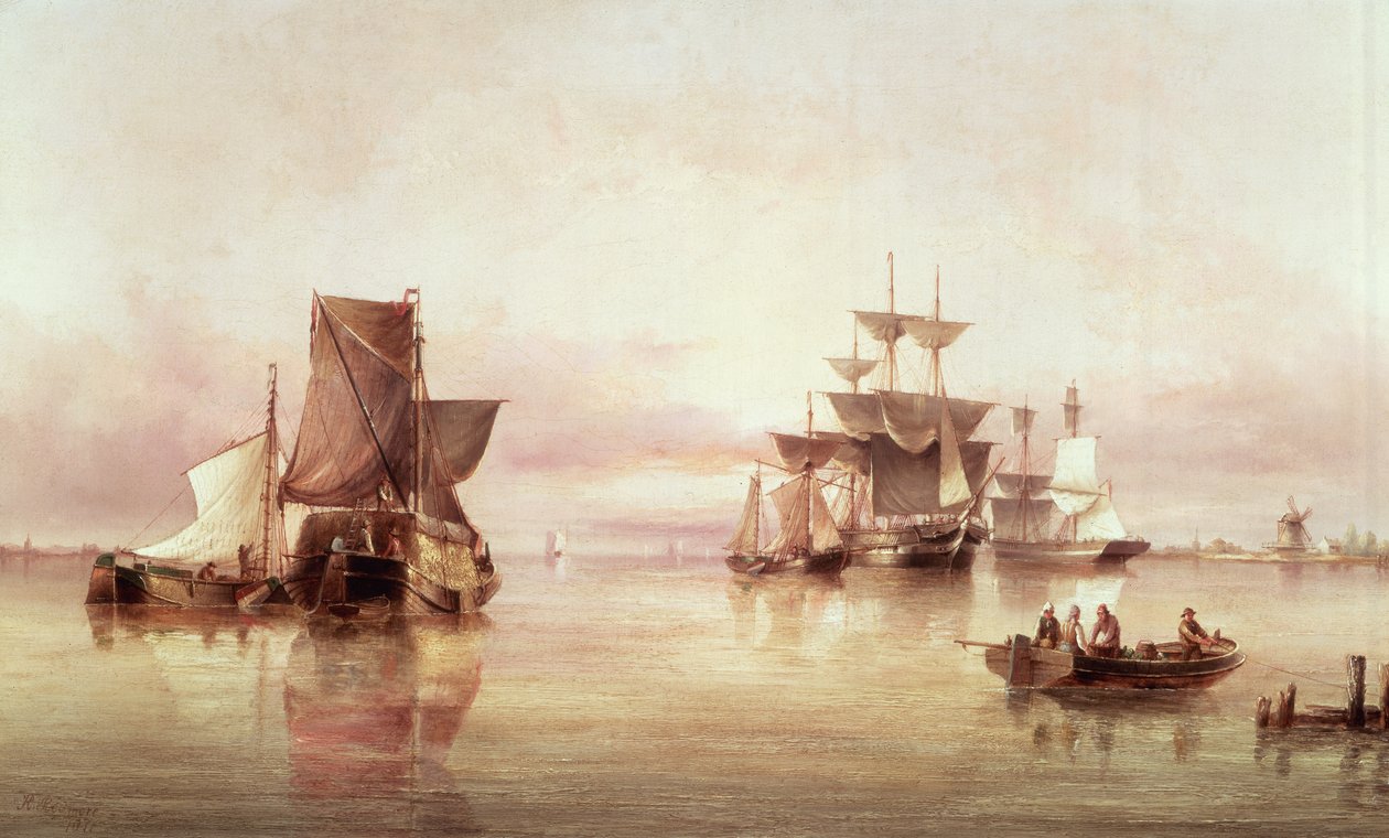 Shipping Scene by Henry Redmore