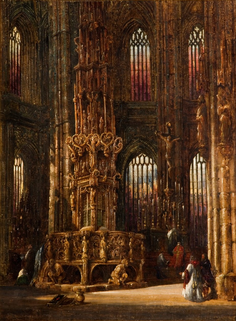 Interior of the Church of St. Lawrence, Nuremberg by Henry Thomas Schafer