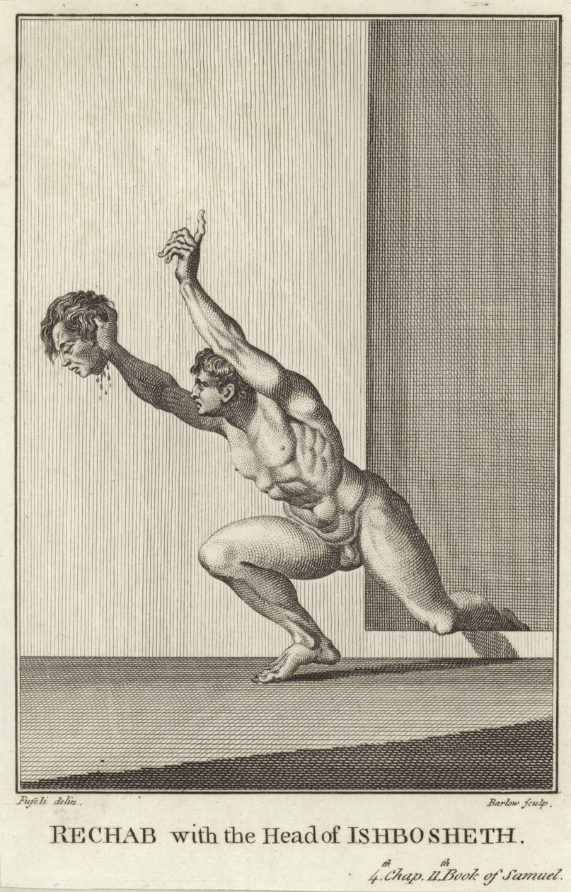 Rechab with the Head of Ish-bosheth (engraving) by Henry (1741-1825) (after) Fuseli