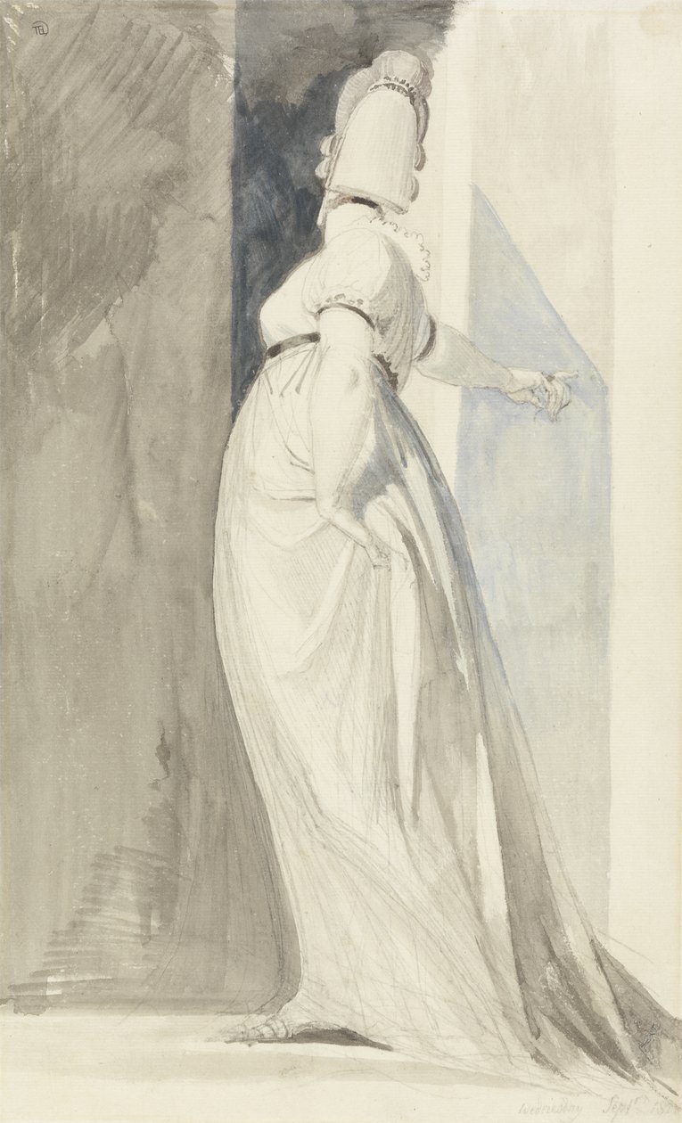 Back View of a Standing Female, Called Mrs. Fuseli by Henry  Fuseli