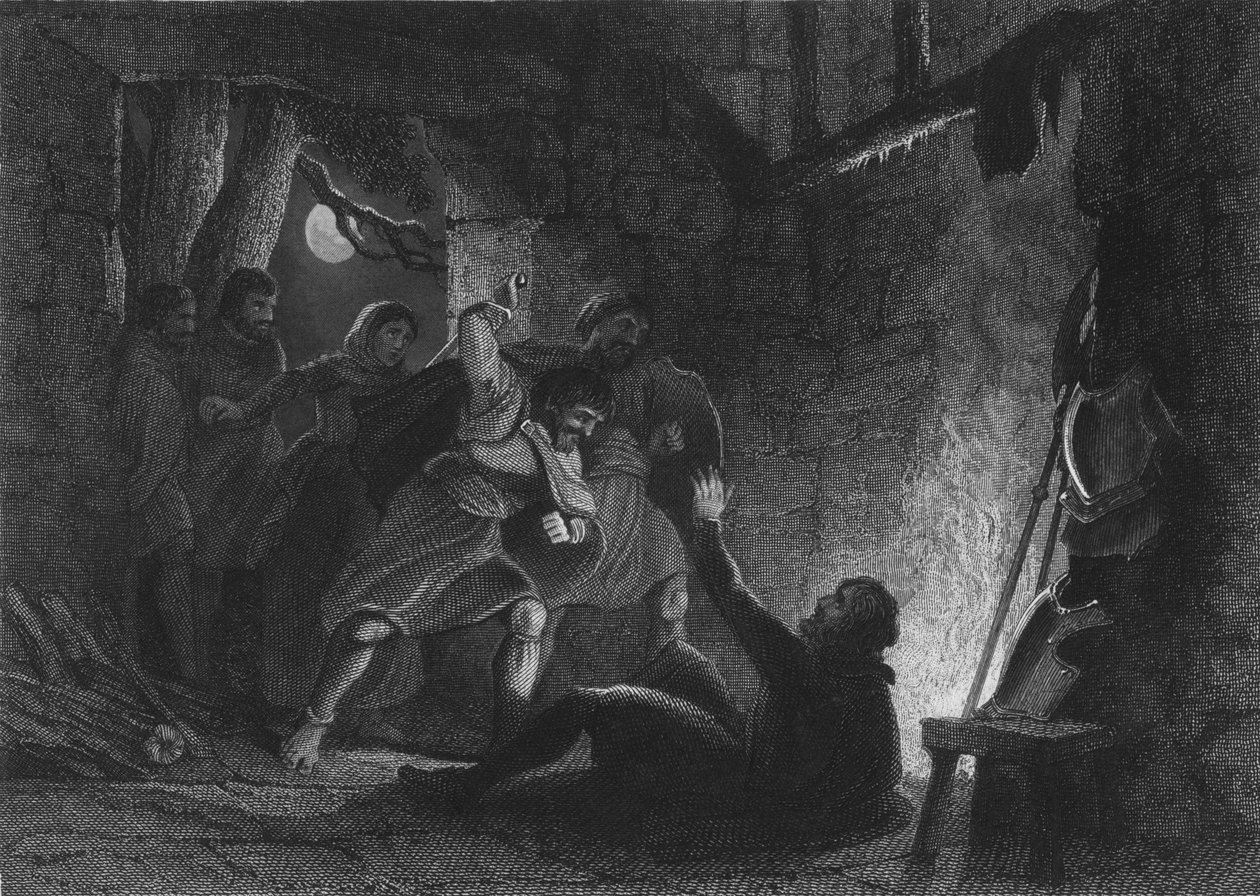 Murder for Ransom of Gerald FitzGerald by Henry (after) Warren