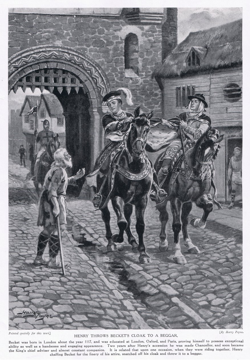 Henry throws Becket