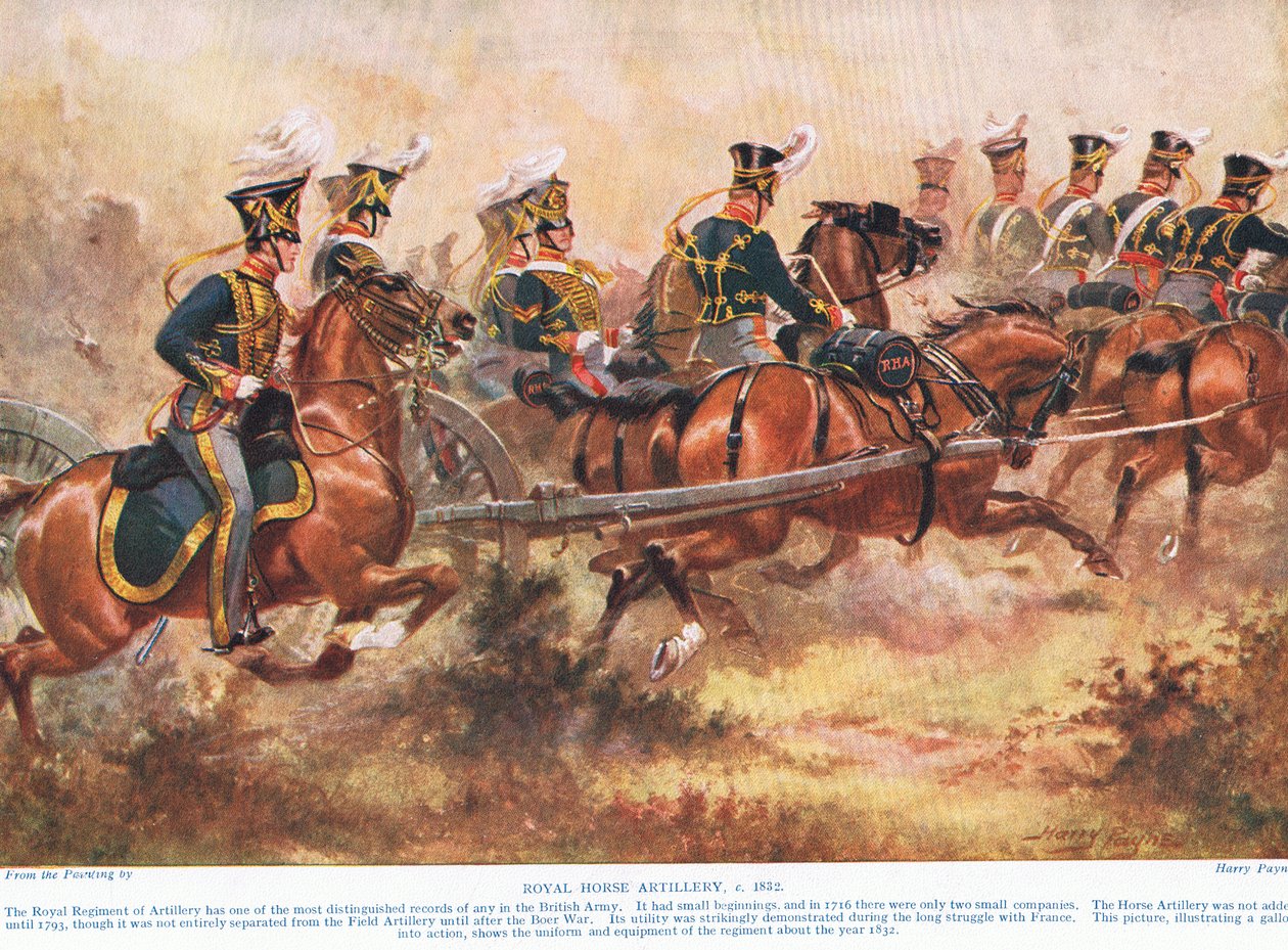 The Royal Horse Artillery, c.1910 by Henry A. Payne