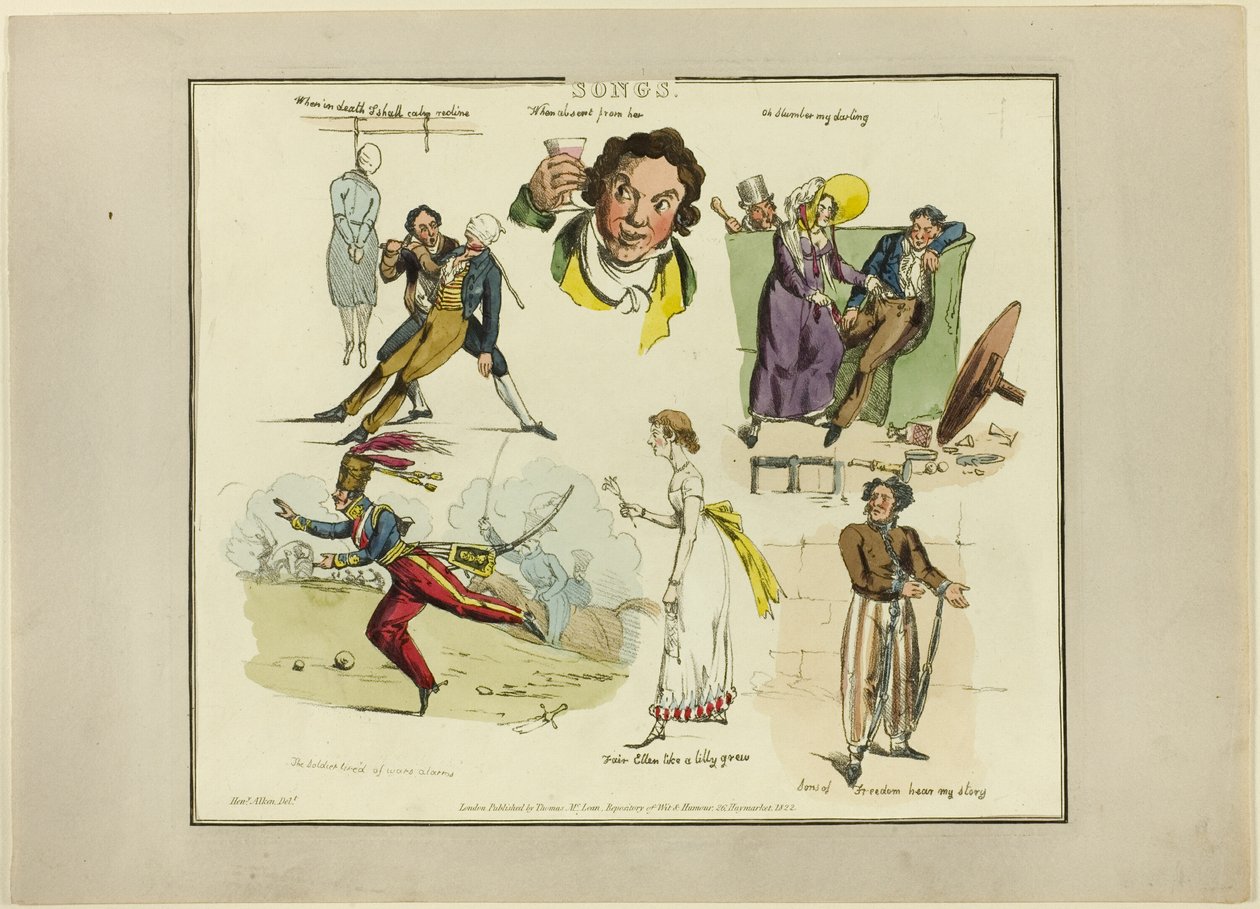 Plate from Illustrations to Popular Songs by Henry Alken