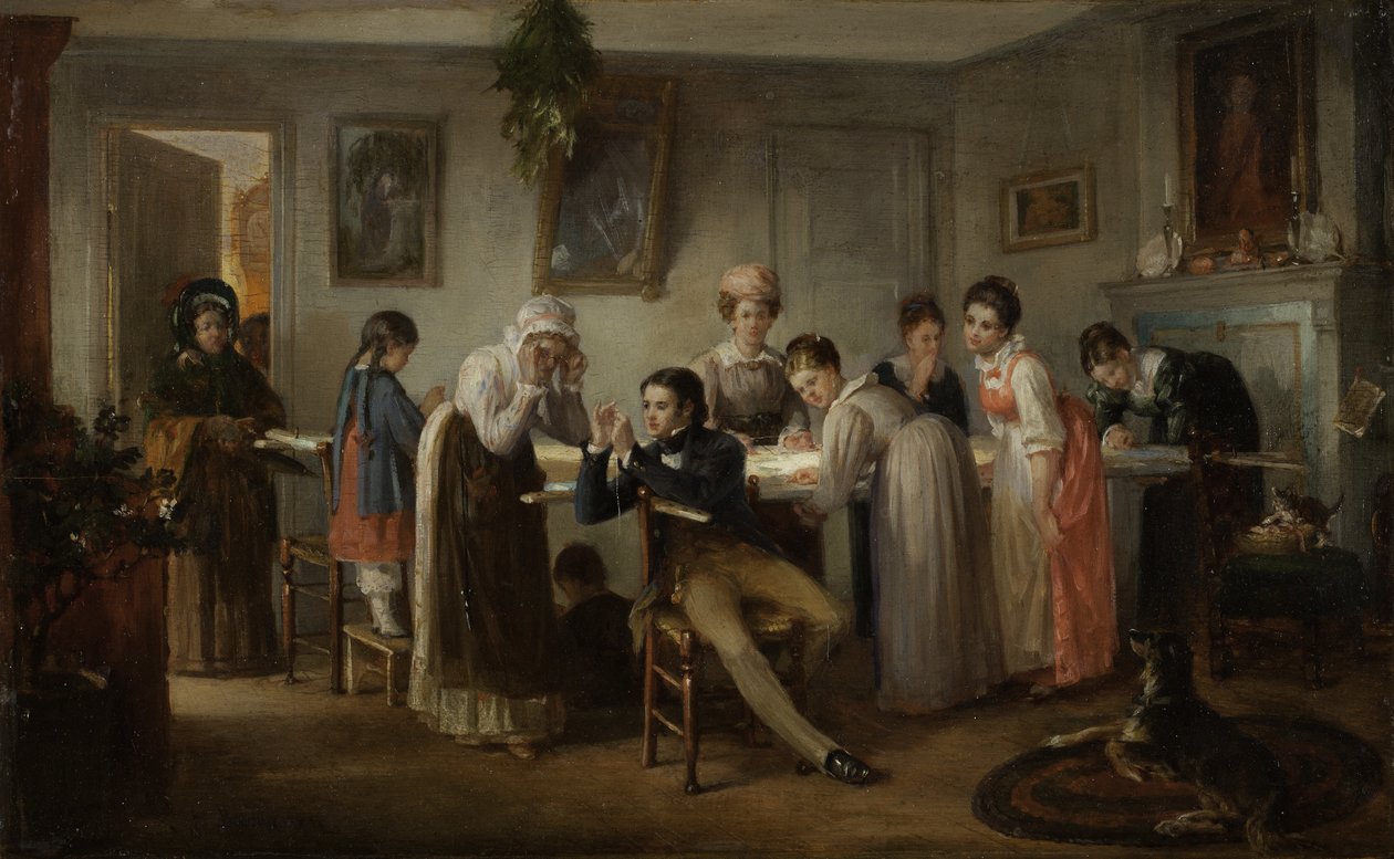 Quilting Party by Henry Bacon