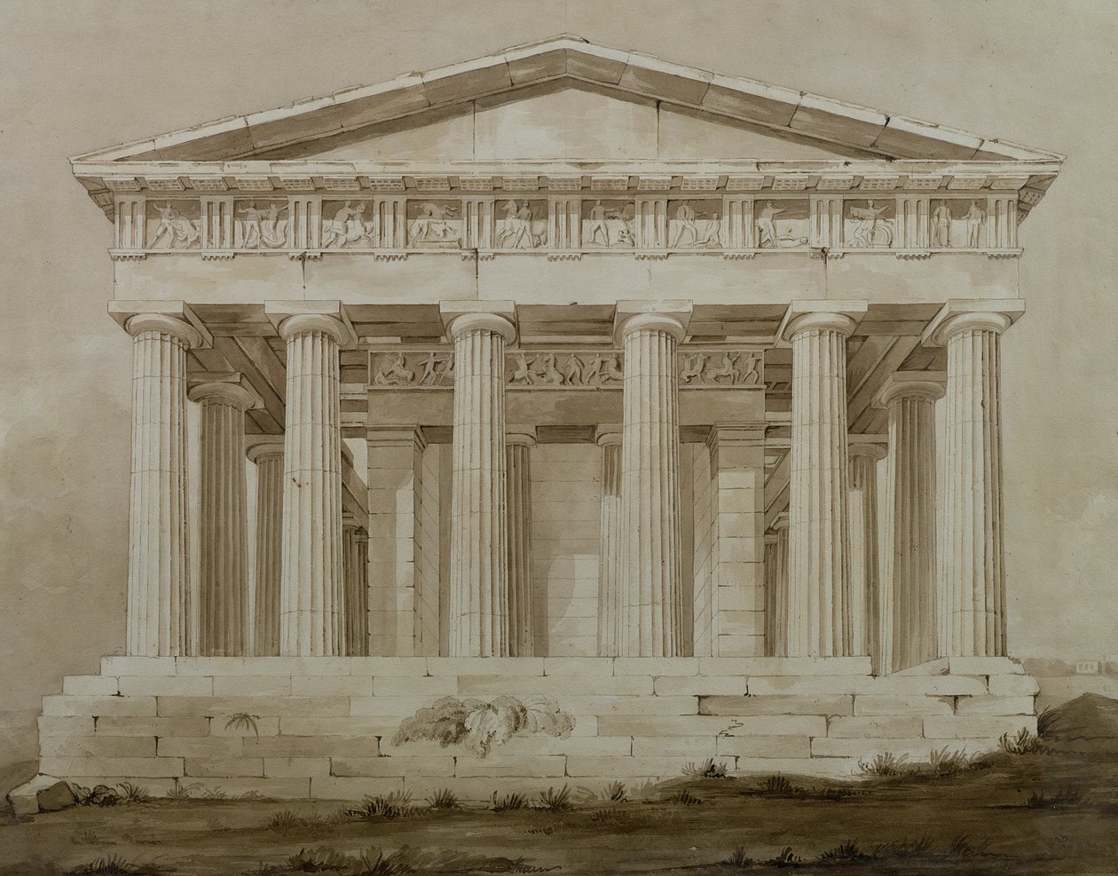 Temple of Hephaestus, Athens by Henry Bailey