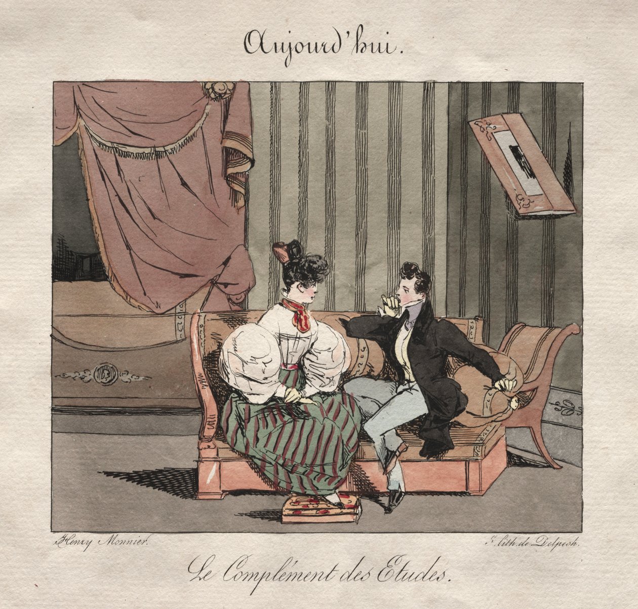 Parisian Occasions: The Complement of the Students by Henry Bonaventure Monnier