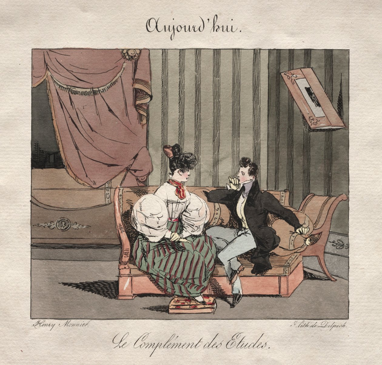 Parisian Occasions: The Complement of the Students by Henry Bonaventure Monnier