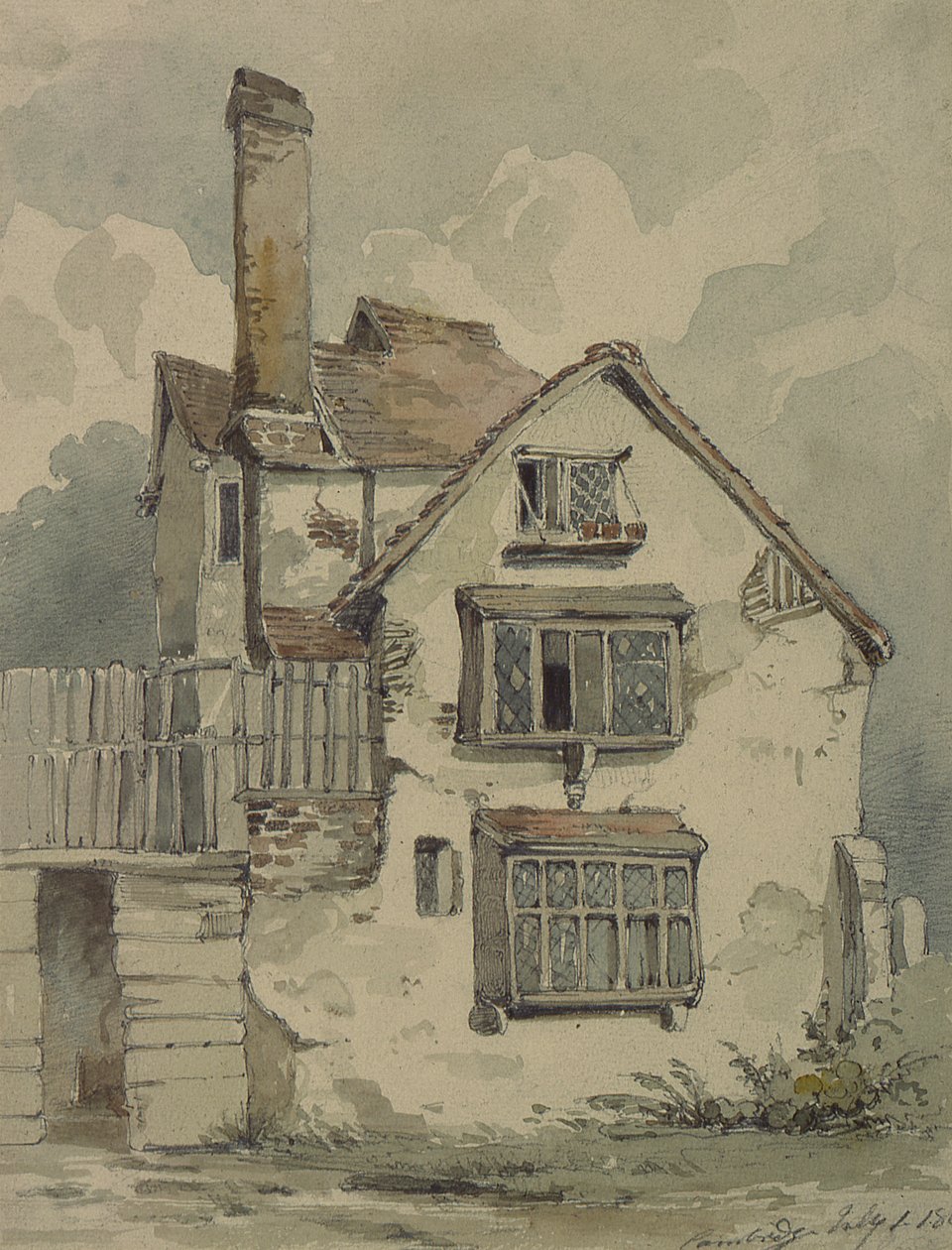 An Old House at Cambridge by Henry Cave