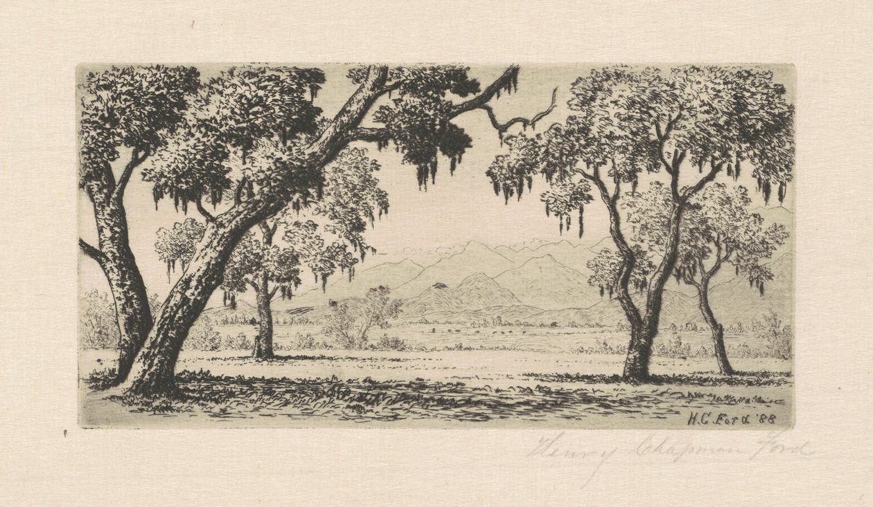 California Landscape, 1888 by Henry Chapman Ford