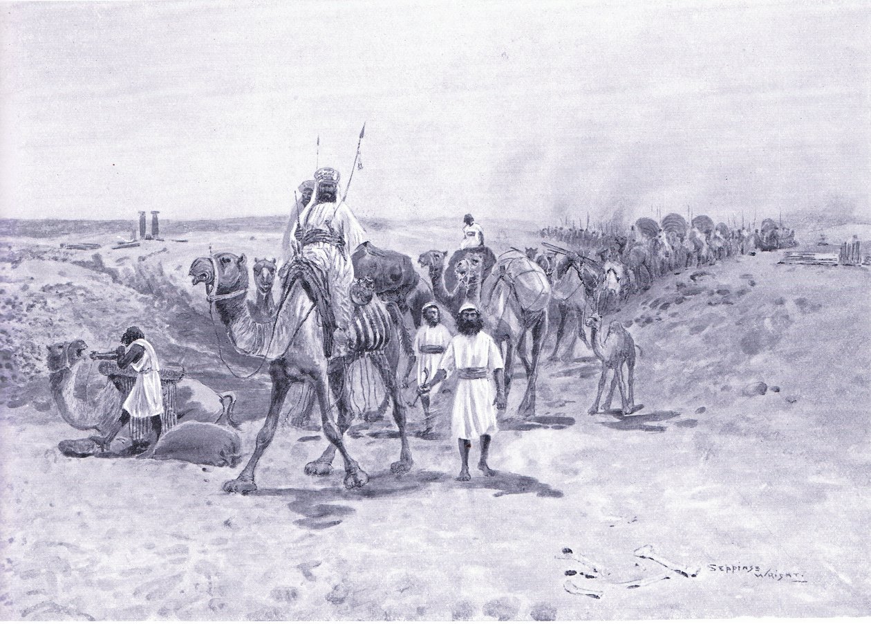 Solomon sends presents to Hiram by Henry Charles Seppings Wright