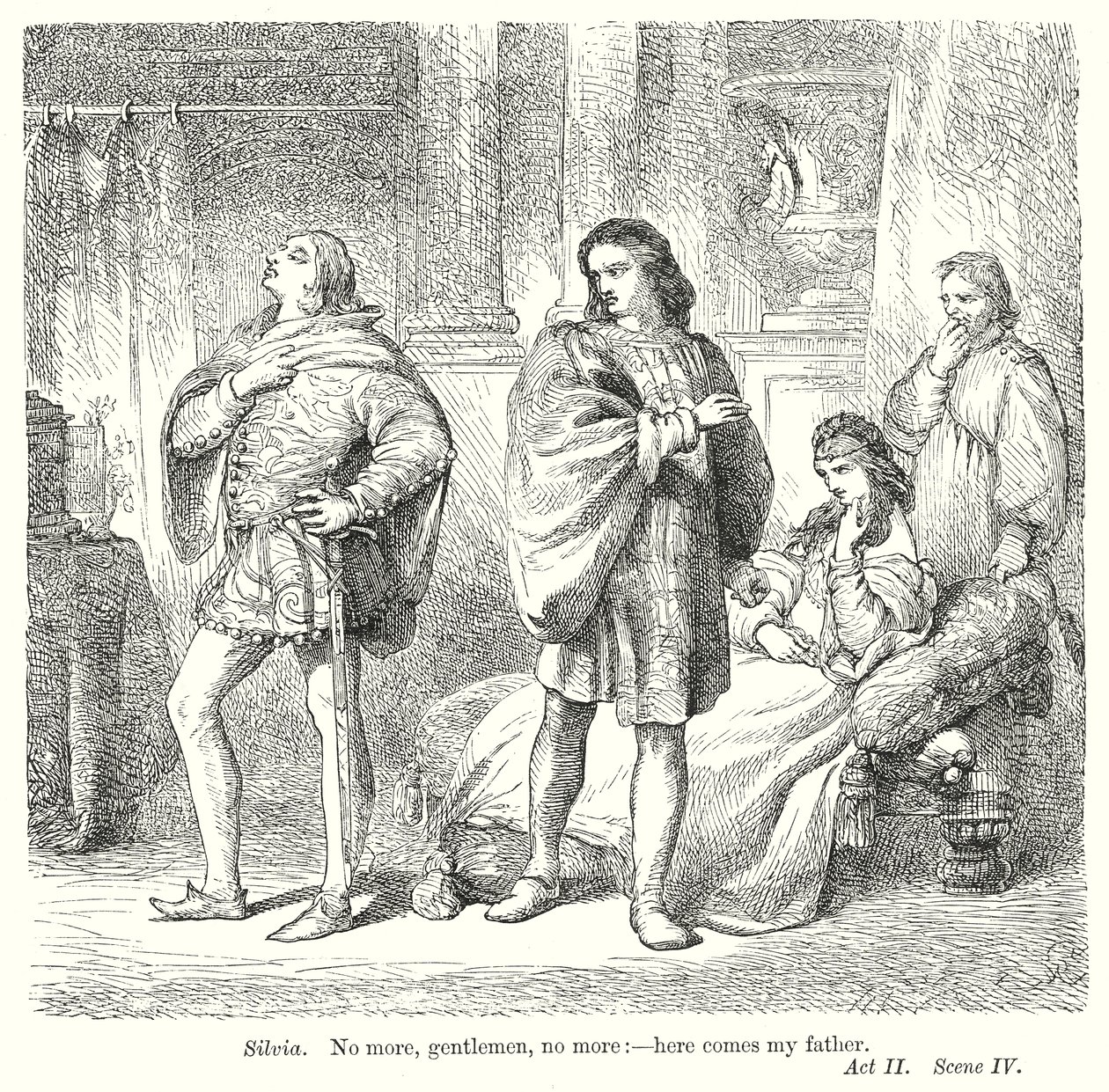 The Two Gentlemen of Verona by Henry Courtney (after) Selous