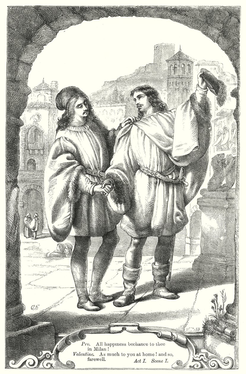 The Two Gentlemen of Verona by Henry Courtney (after) Selous