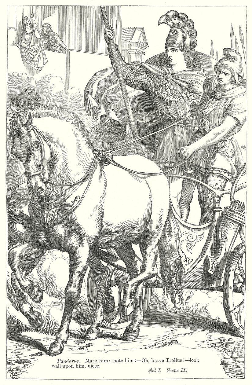 Troilus and Cressida by Henry Courtney (after) Selous