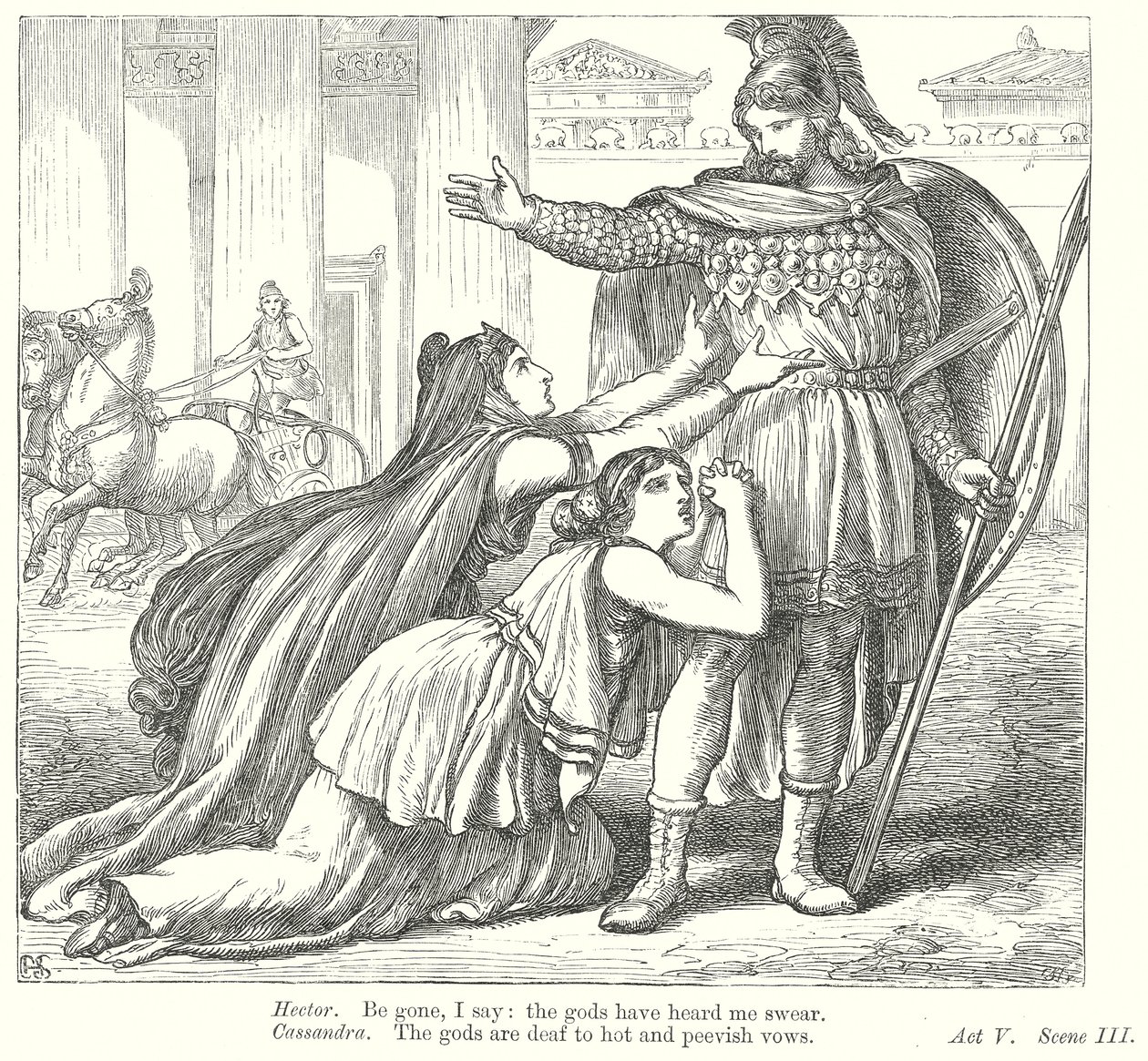 Troilus and Cressida by Henry Courtney (after) Selous