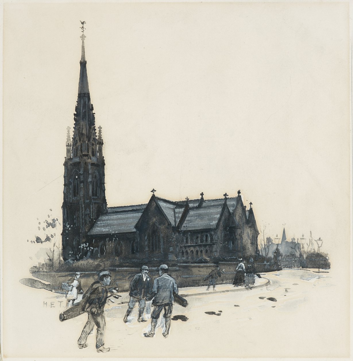 Broughton Park Congregational Chapel by Henry Edward Tidmarsh
