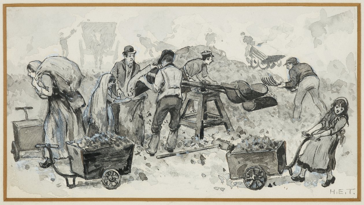 Selling Coke at the Gas Works by Henry Edward Tidmarsh