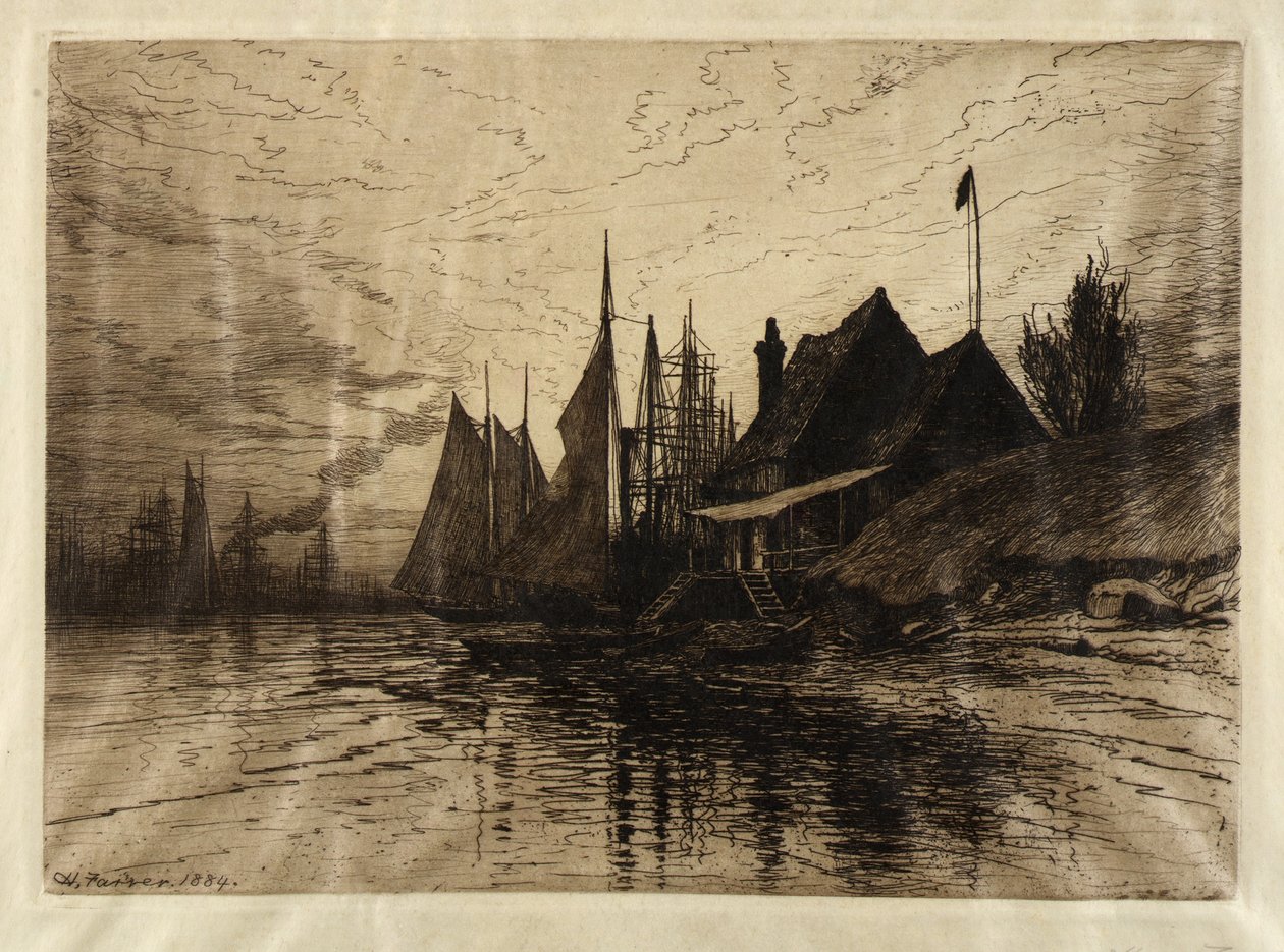 Evening, New York Harbor by Henry Farrer