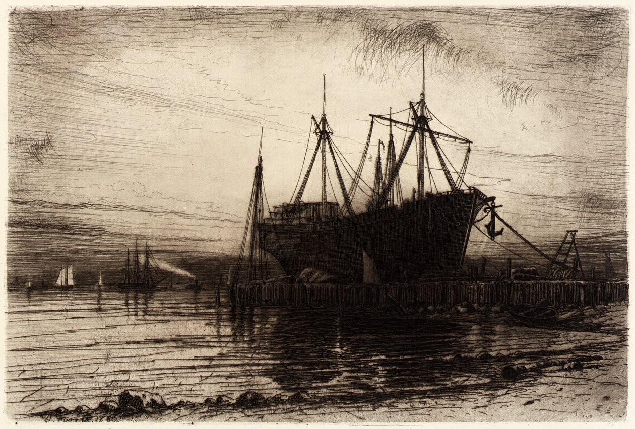 Sunset, Gowanus Bay by Henry Farrer