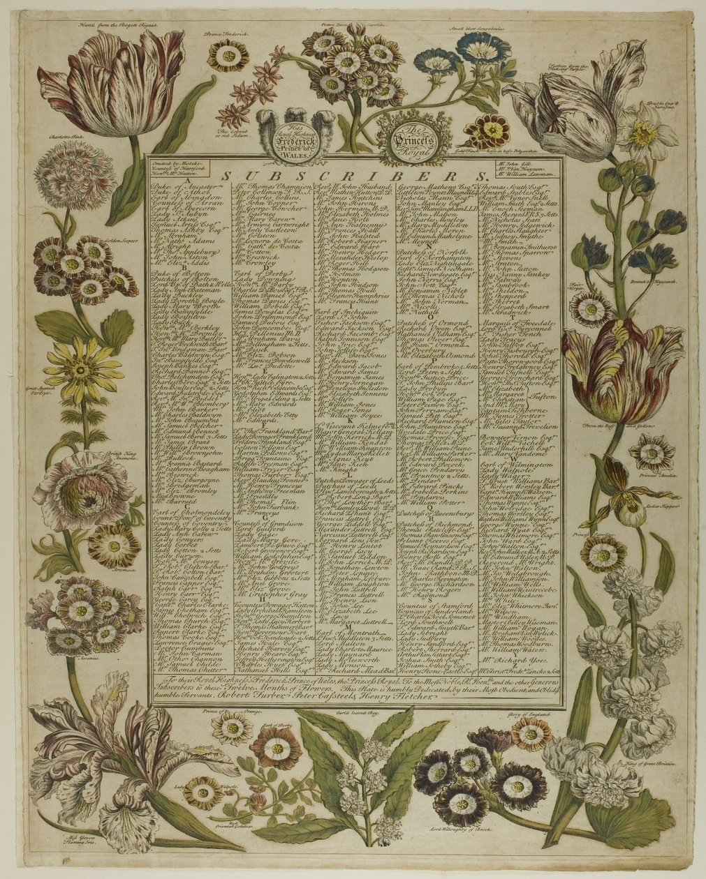 Title Page, from Twelve Months of Flowers by Henry Fletcher
