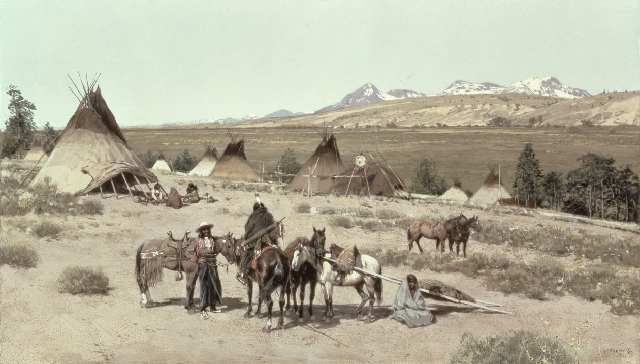 Indian Encampment, 1892 by Henry Francois Farny