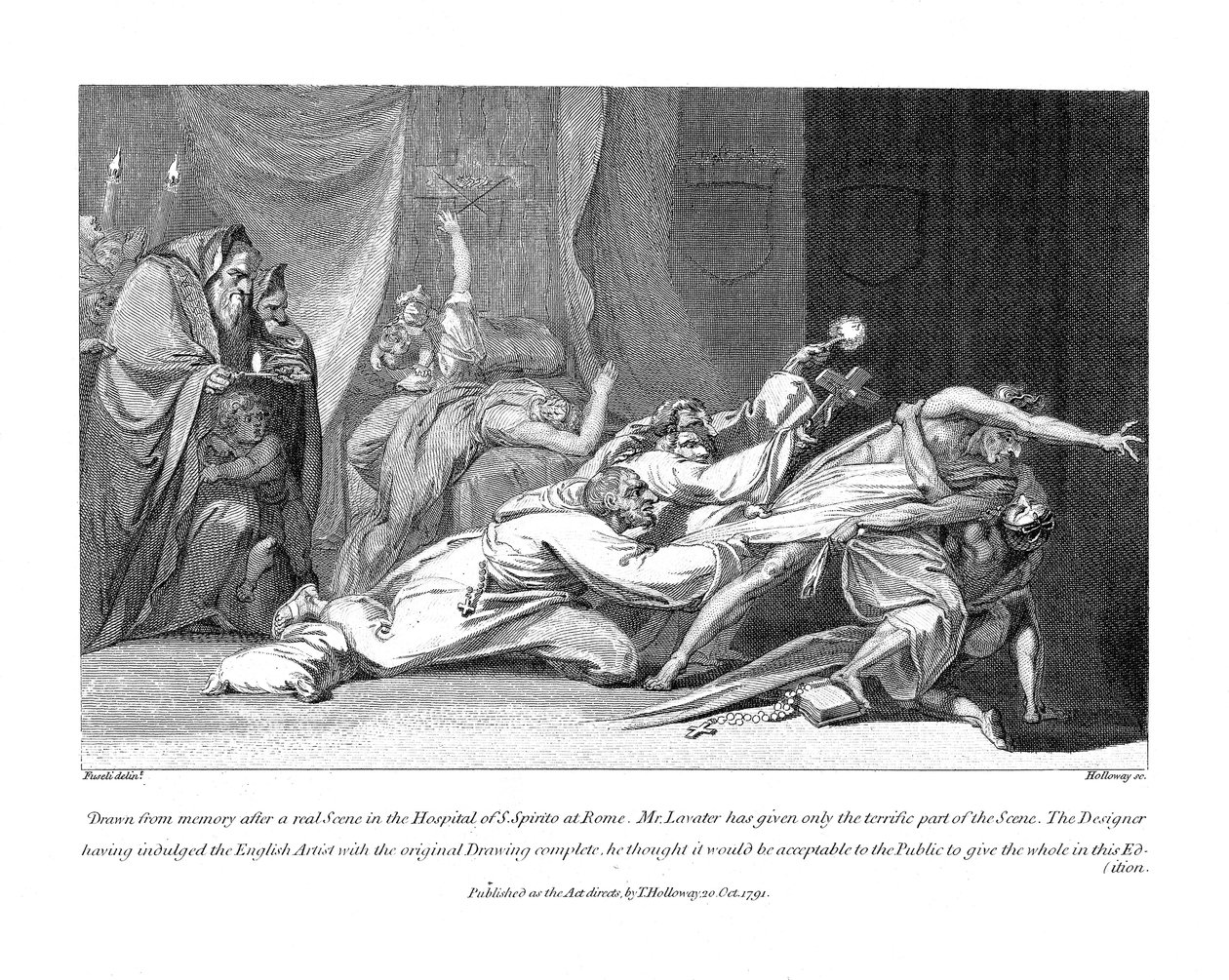 Attempt to Exorcise Evil Spirits Possessing a Patient in San Spirito Hospital, Rome by Johann Heinrich Füssli
