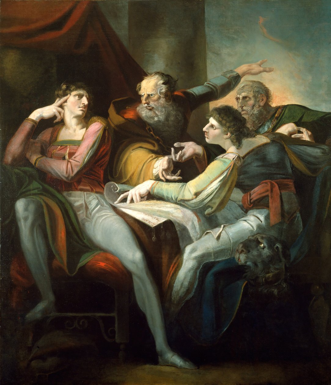 Dispute between Hotspur, Glendower, Mortimer and Worcester by Johann Heinrich Füssli