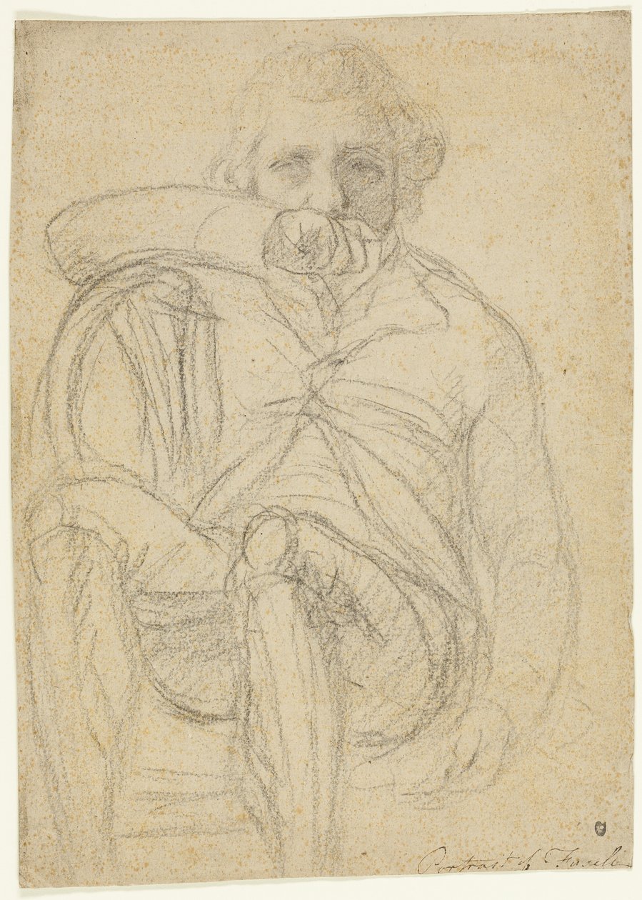 Portrait of Fuseli; Sketch of a Hand by Henry Fuseli