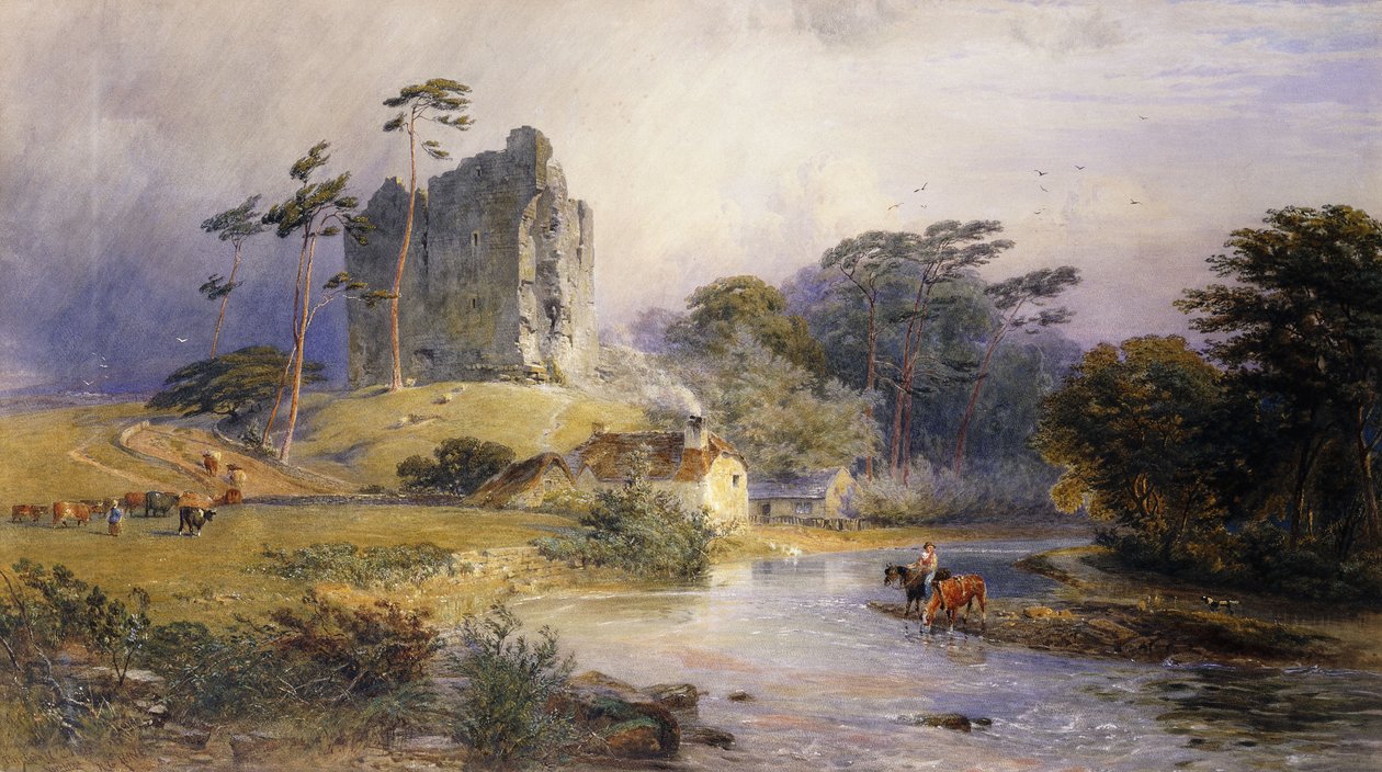 Thirlwall Castle, Northumberland by Henry George Hine