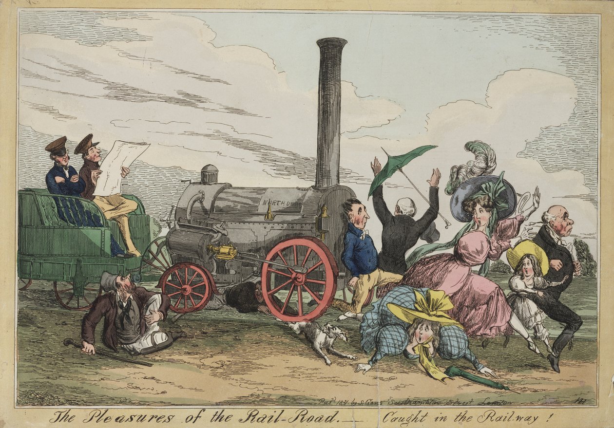 The Pleasures of the Rail Road - Caught in the Railway! by Henry Heath